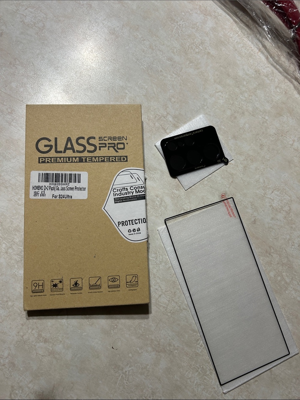 Samsung Tempered Glass Screen Protector Kit - Black